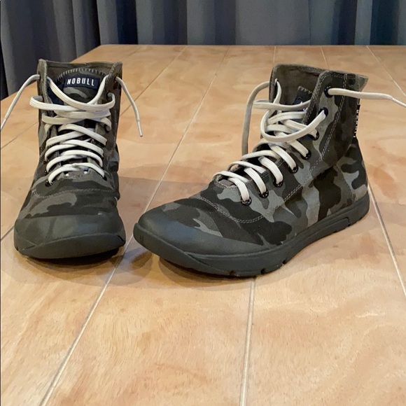 NOBULL Training Shoes 11 RARE New Camo Canvas High - Picture 2 of 10